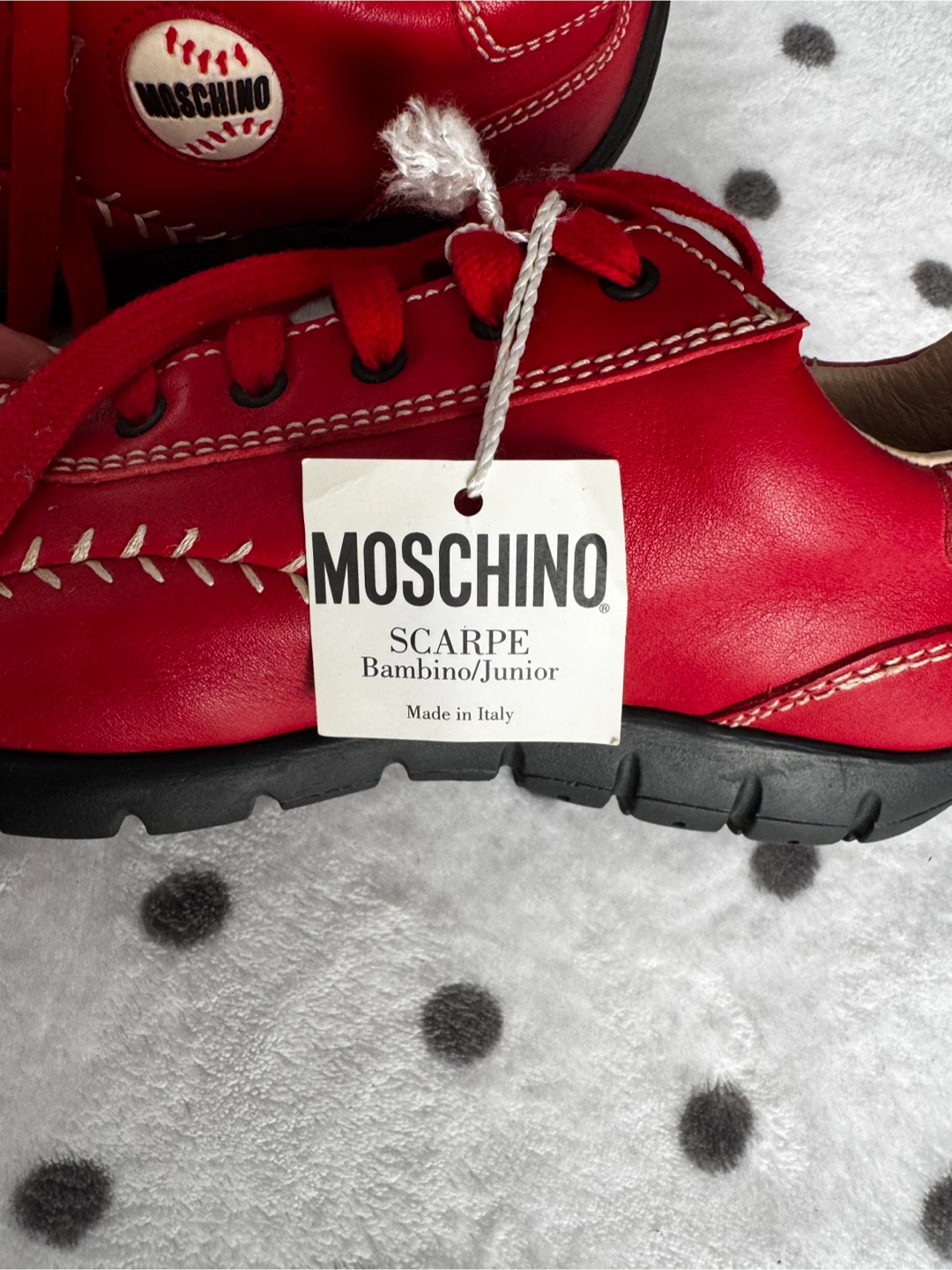 Moschino Junior Red Shoes