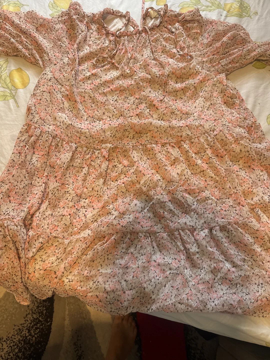 Floral Print Dress - Pink
