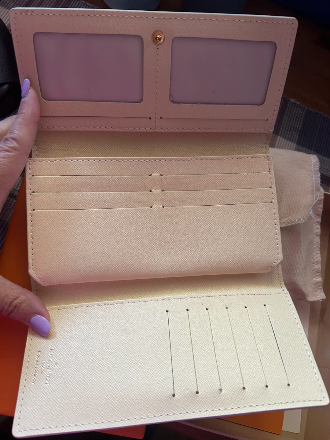 Louis Vuitton Damier Azur Sarah inspired Wallet
