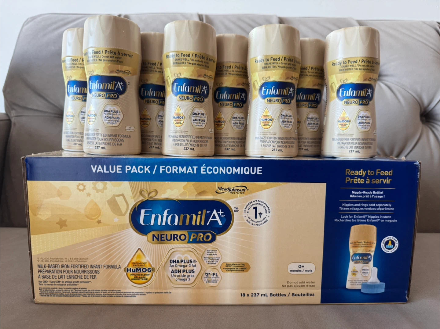 8 bottles - Enfamil A+ NeuroPro Ready to Feed 237ml