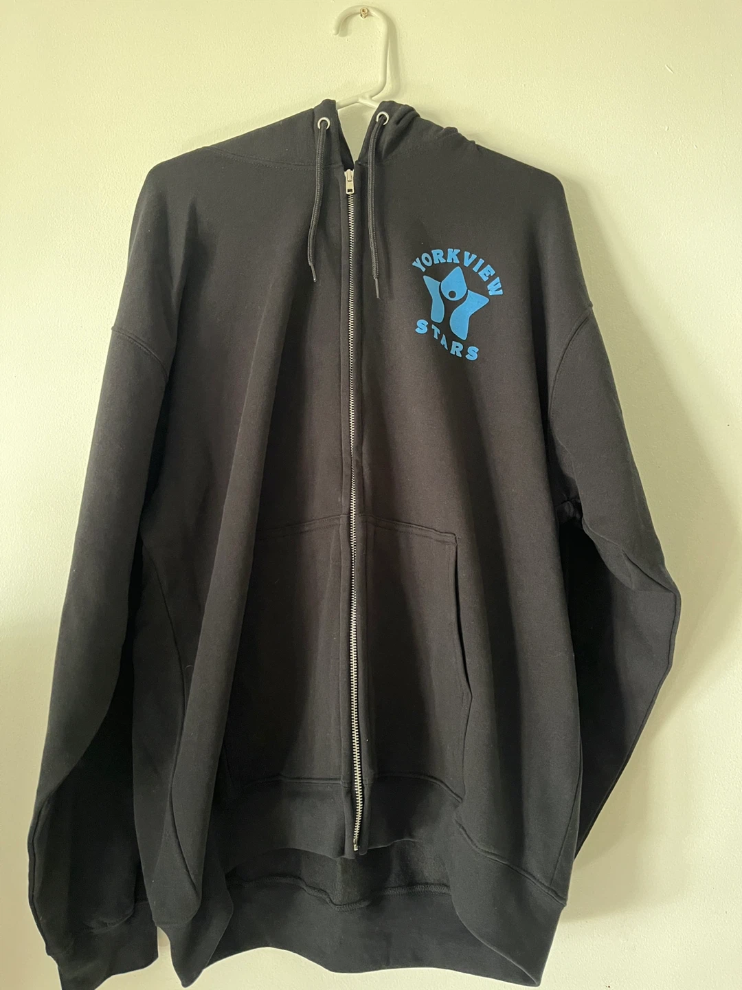 Yorkview Stars Black Zip-Up Hoodie