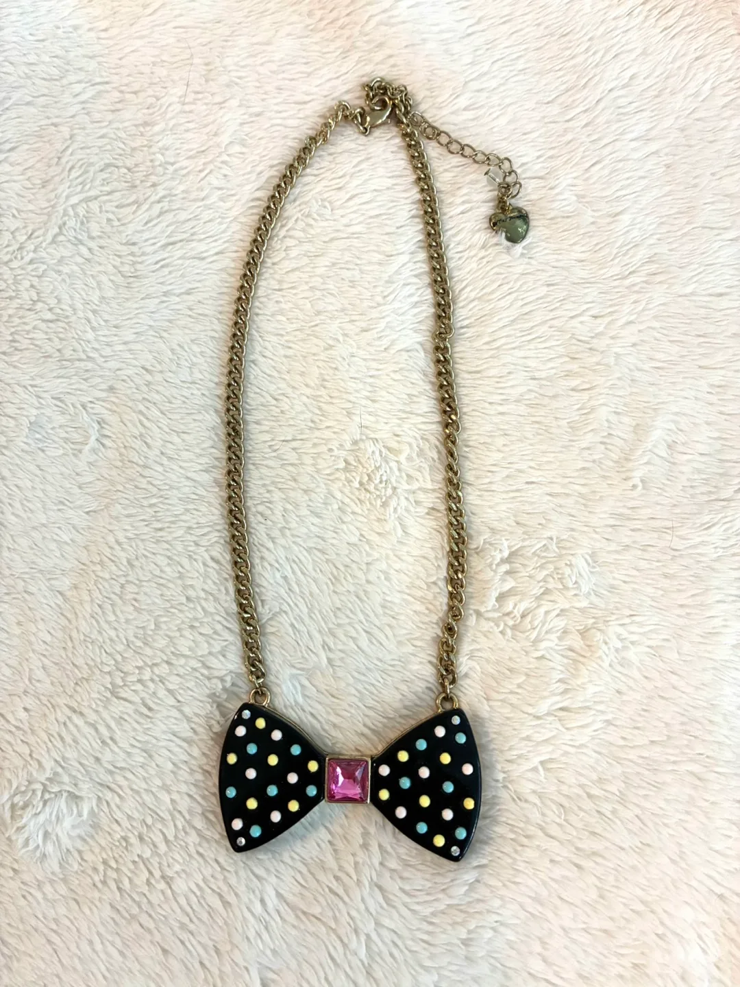 Unique blingy bow-tie necklace thumbnail