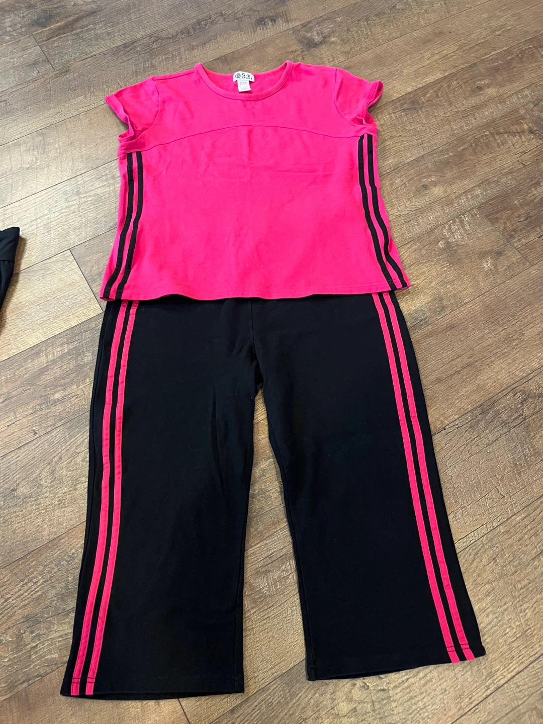 G.W. Sport Pink & Black Tracksuit