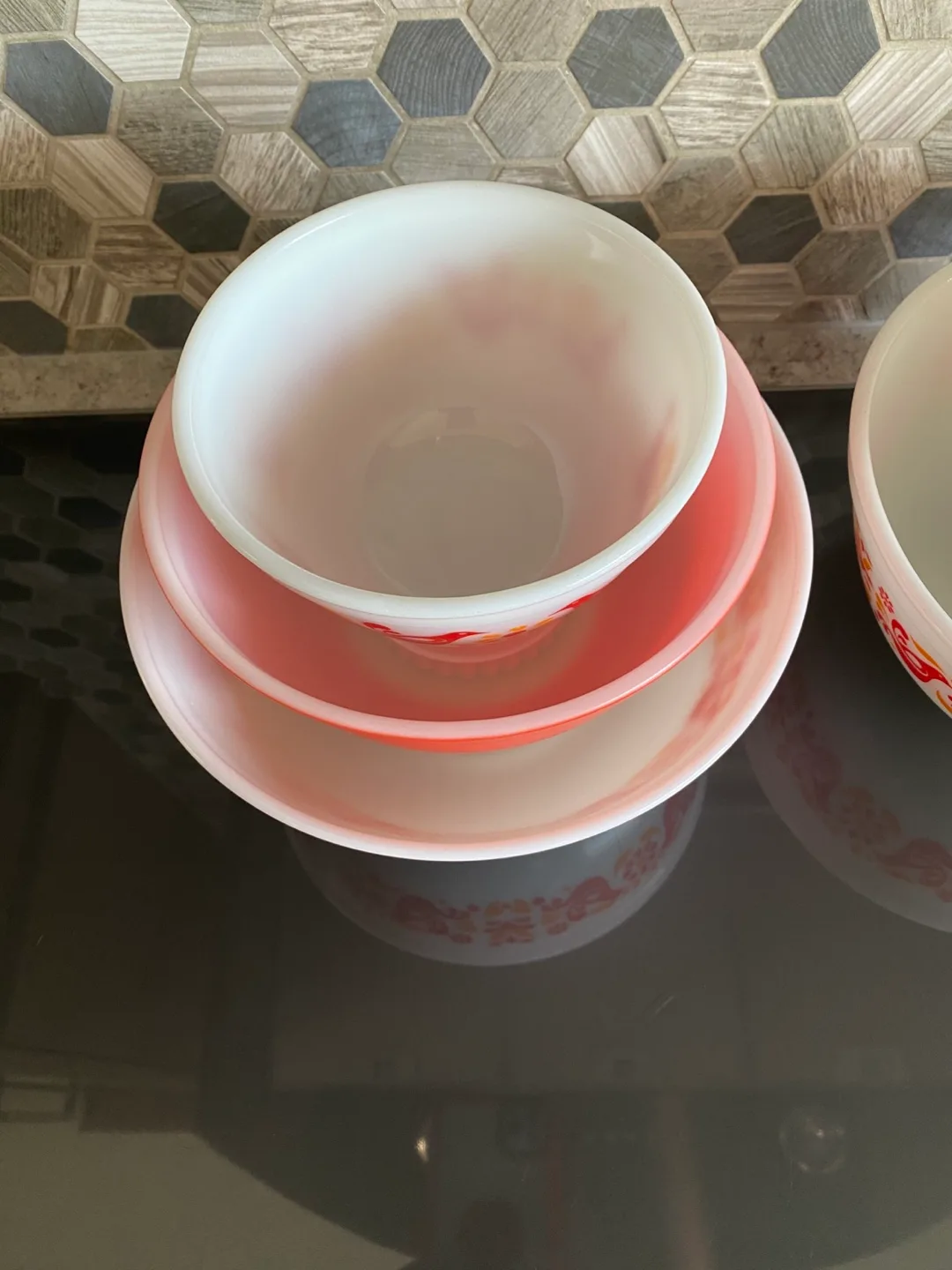 Vintage Pyrex RARE Friendship Pattern Bowls (5) image indicator(4)