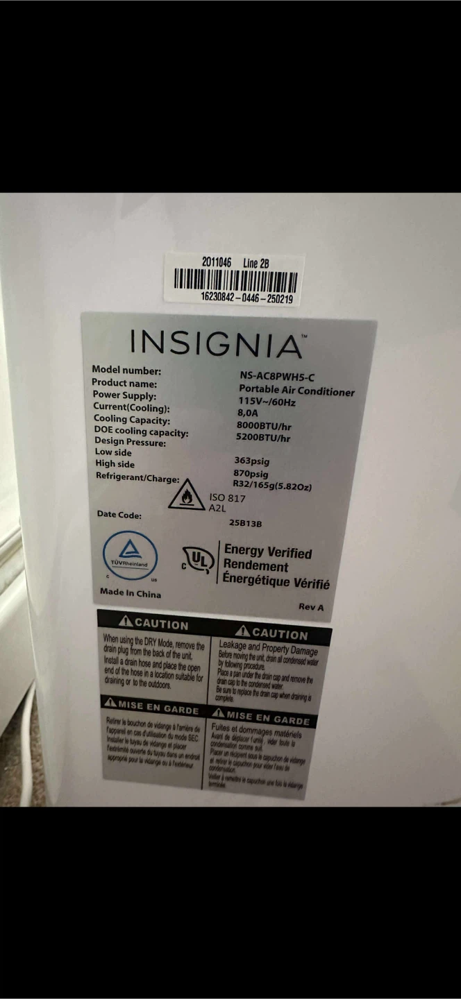 Insignia Portable Air Conditioner
