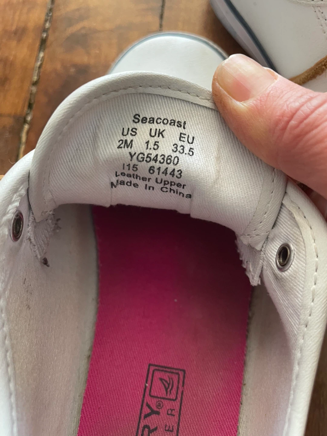 Sperry Top-Sider Seacoast White Sneakers - Size 2 - photo 4