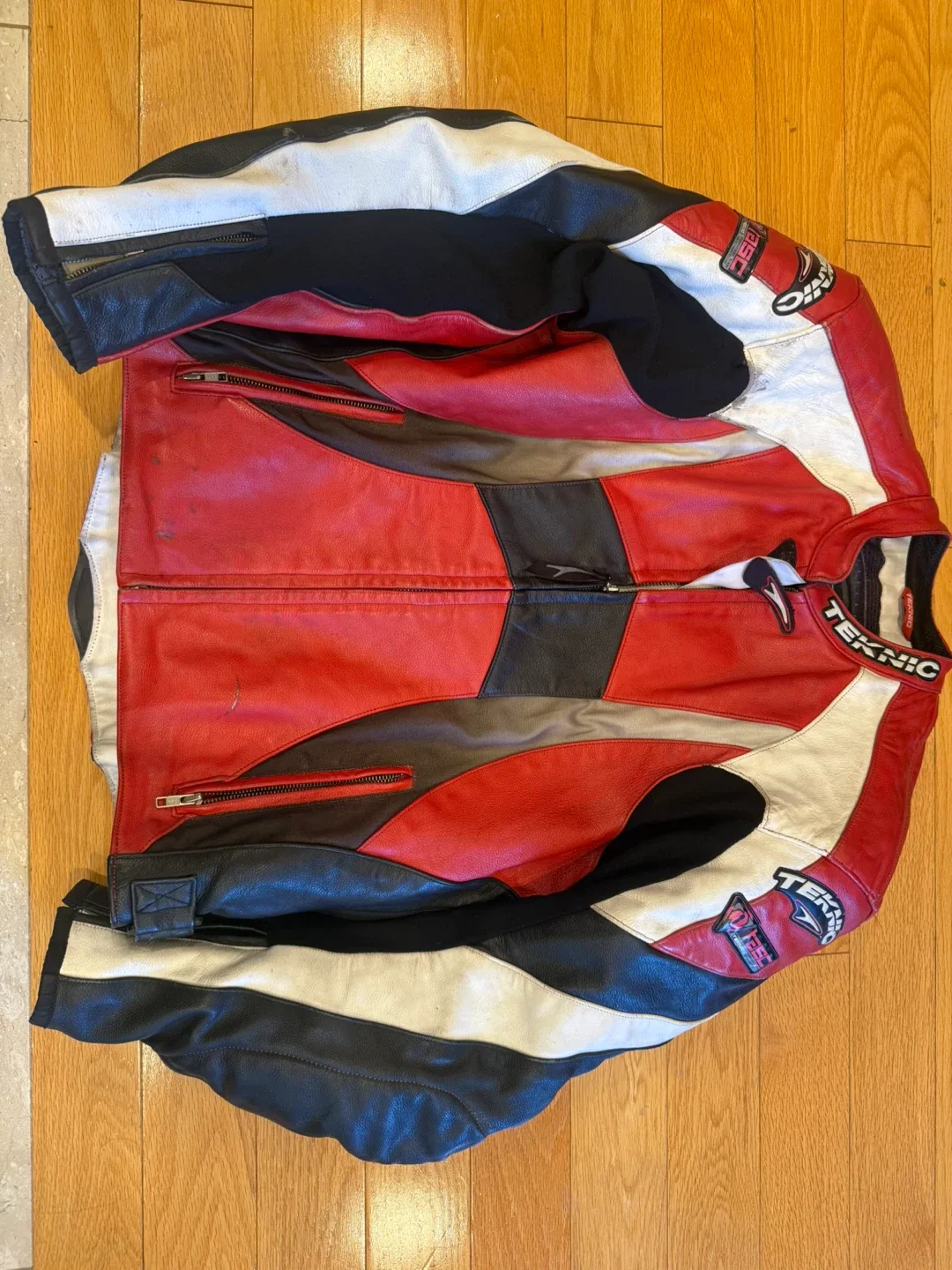 Teknic Leather Motorcycle Jacket - Size USA 44 / Euro 54 thumbnail