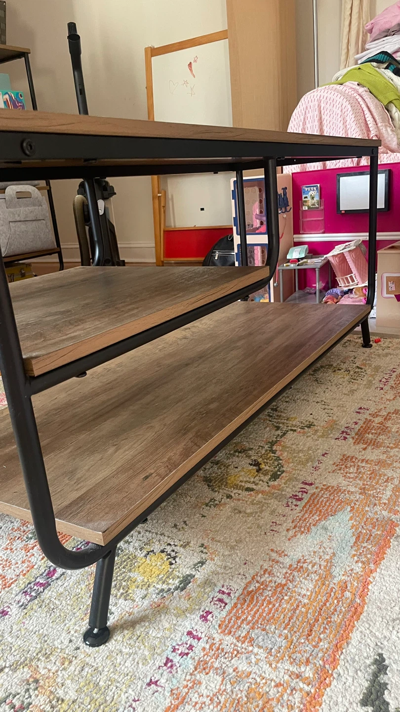 Industrial Wood & Metal TV Stand - photo 2