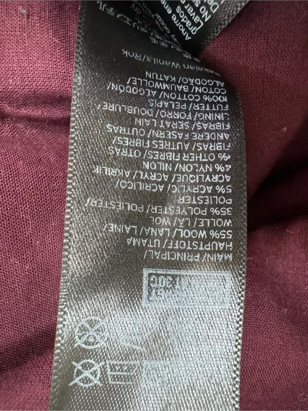 TOPSHOP Skirt – Burgundy with Black Embroidery image indicator(5)