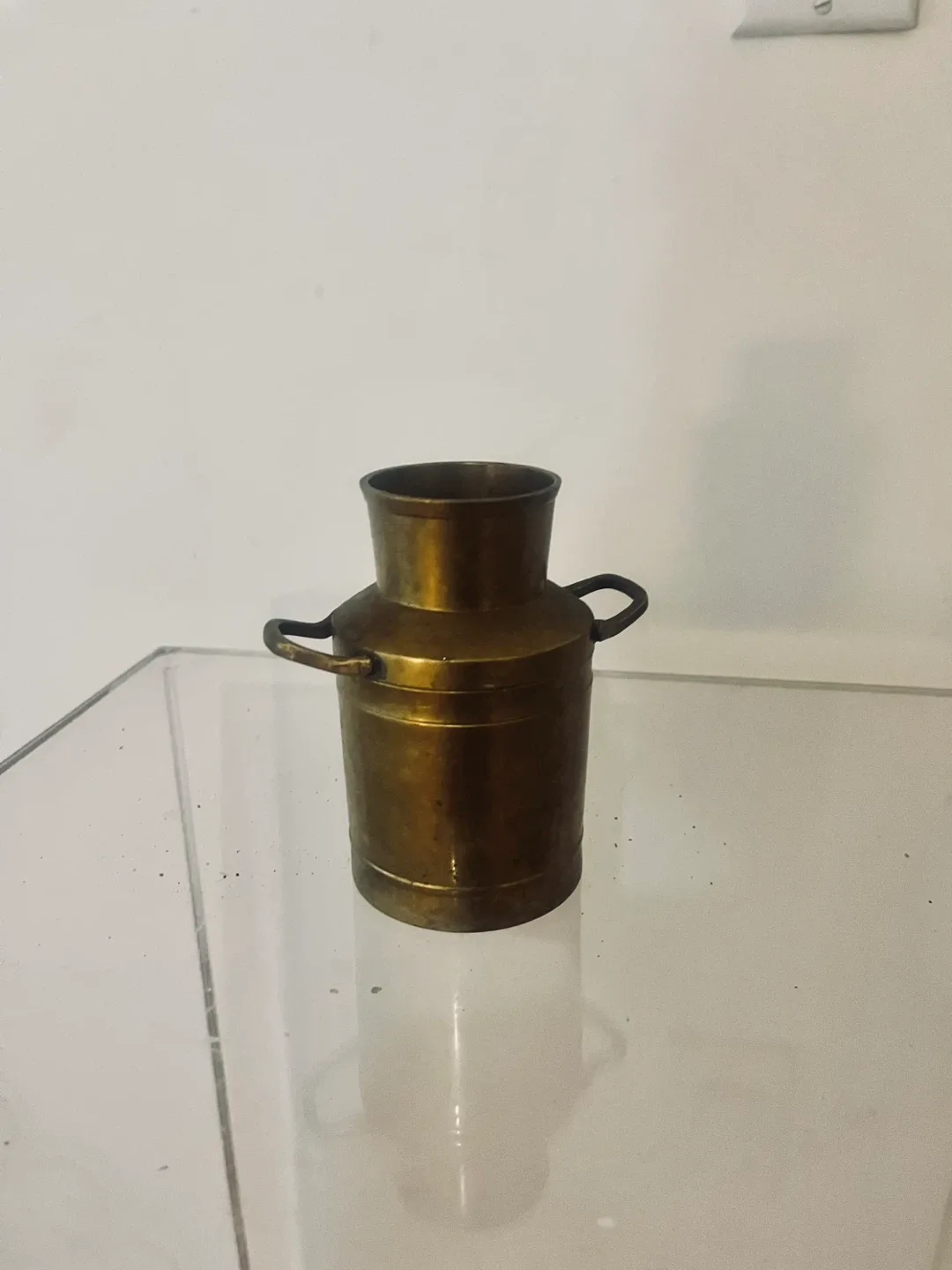 Vintage Brass Milk Can Decor