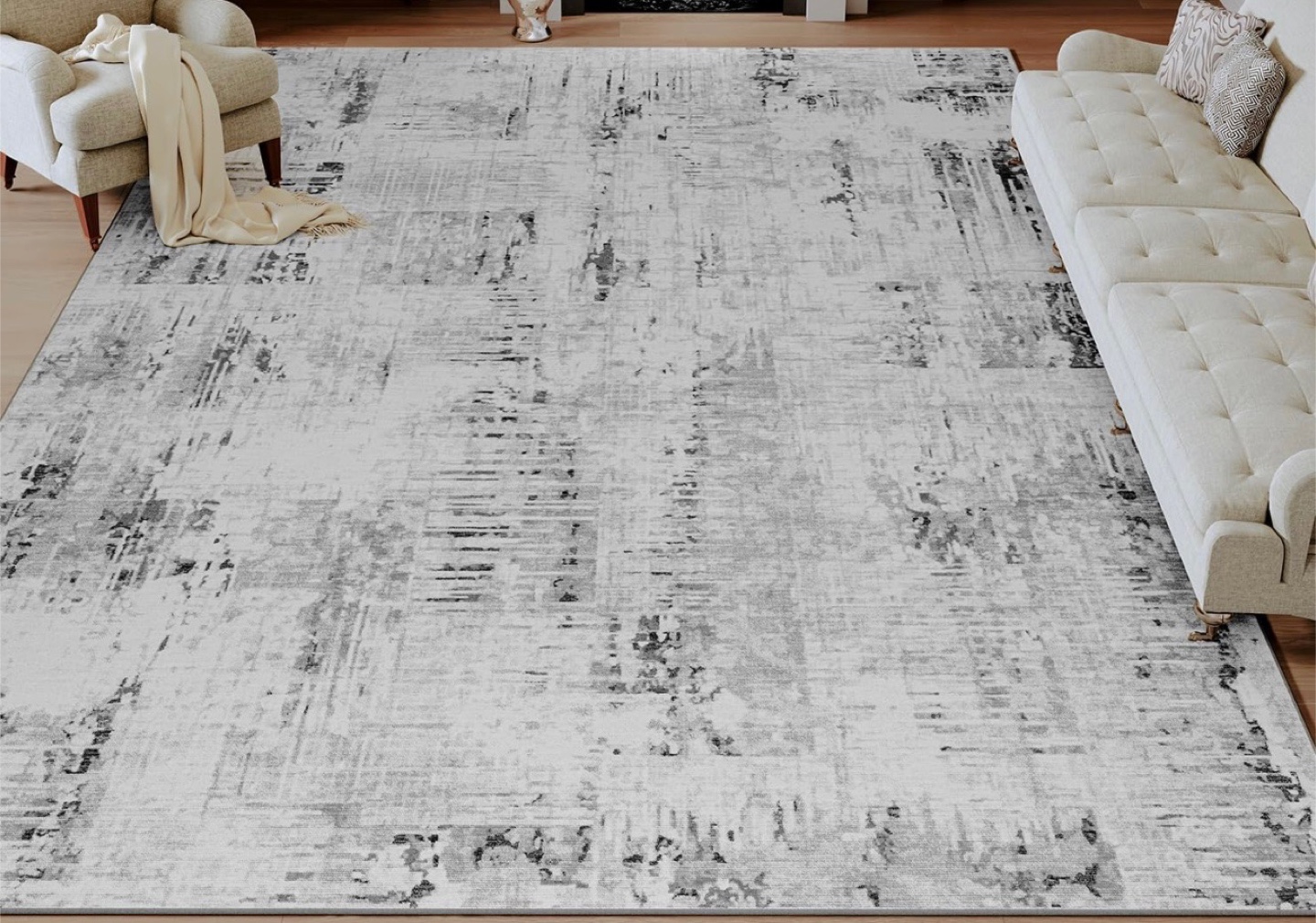 8x10 ft Grey Area Rug - photo 2