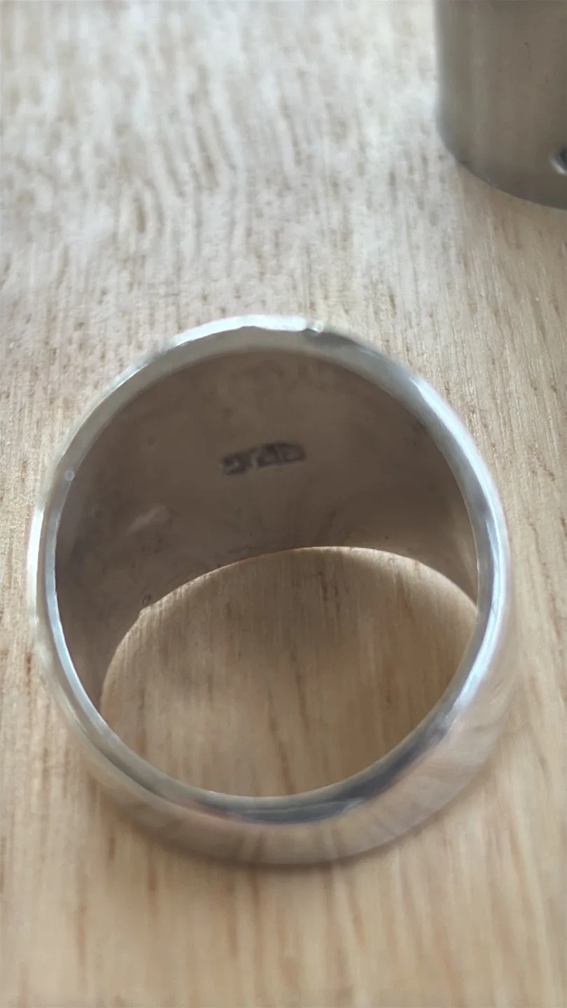 Real Silver Tone Ring image indicator(6)