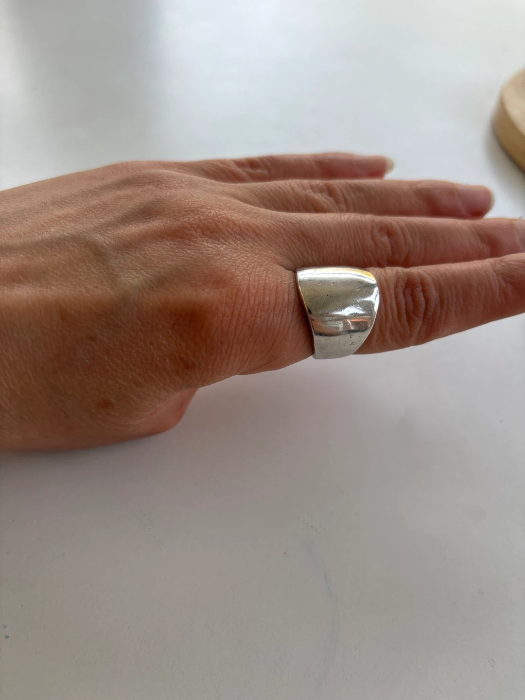 Real Silver Tone Ring - photo 2