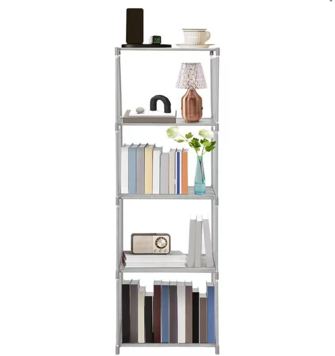 4-Tier Bookshelf - 49.2 inch