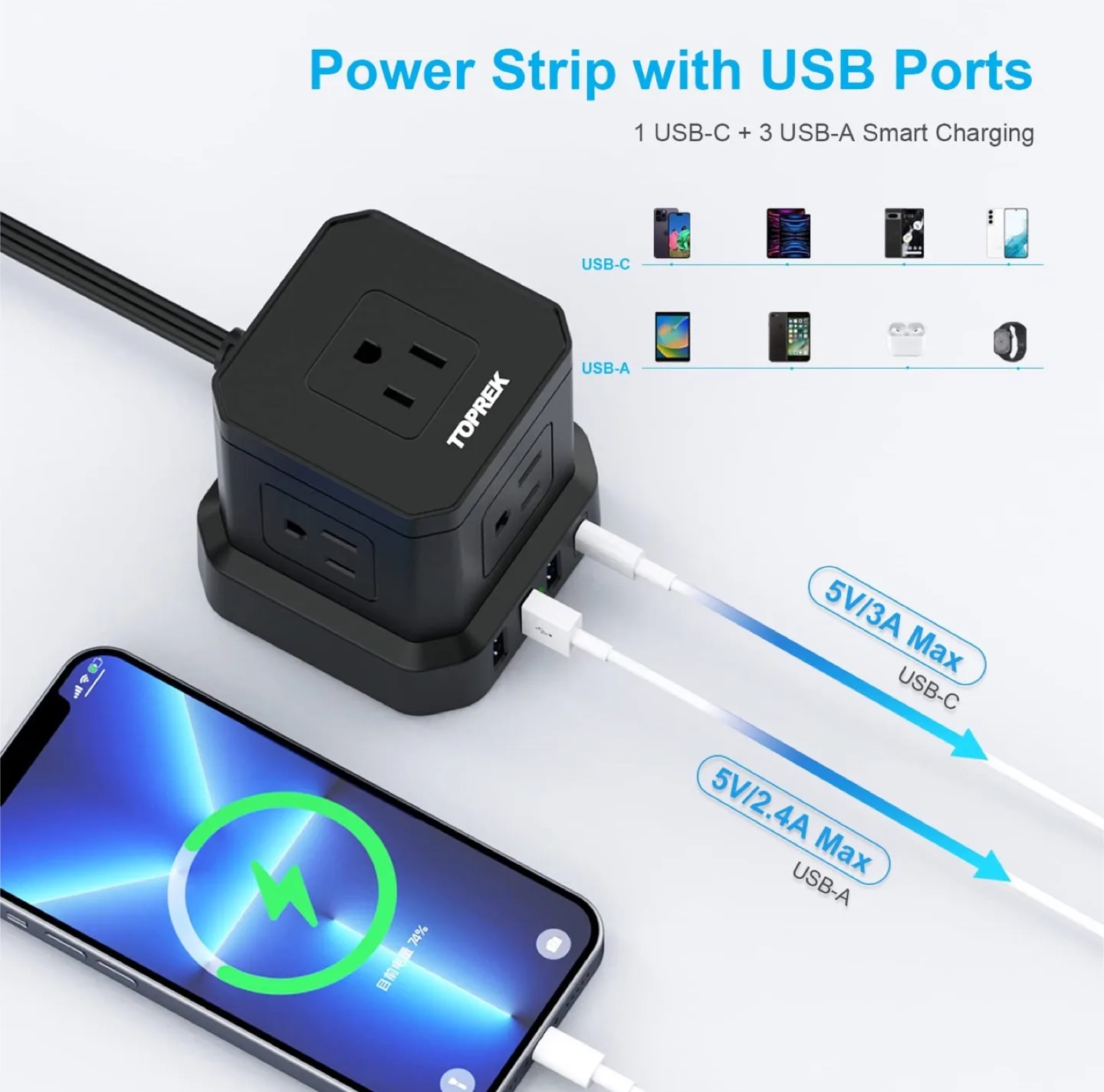 New* power strip cube