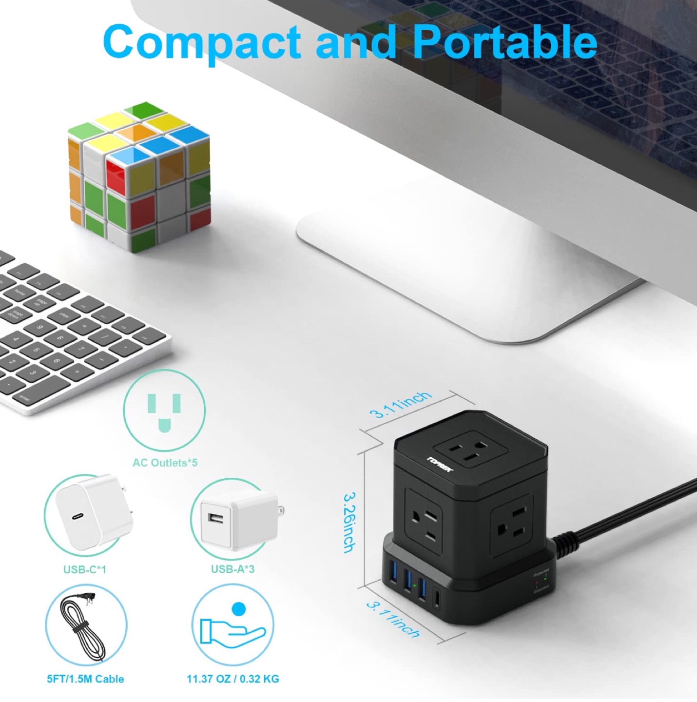 New* power strip cube - photo 2