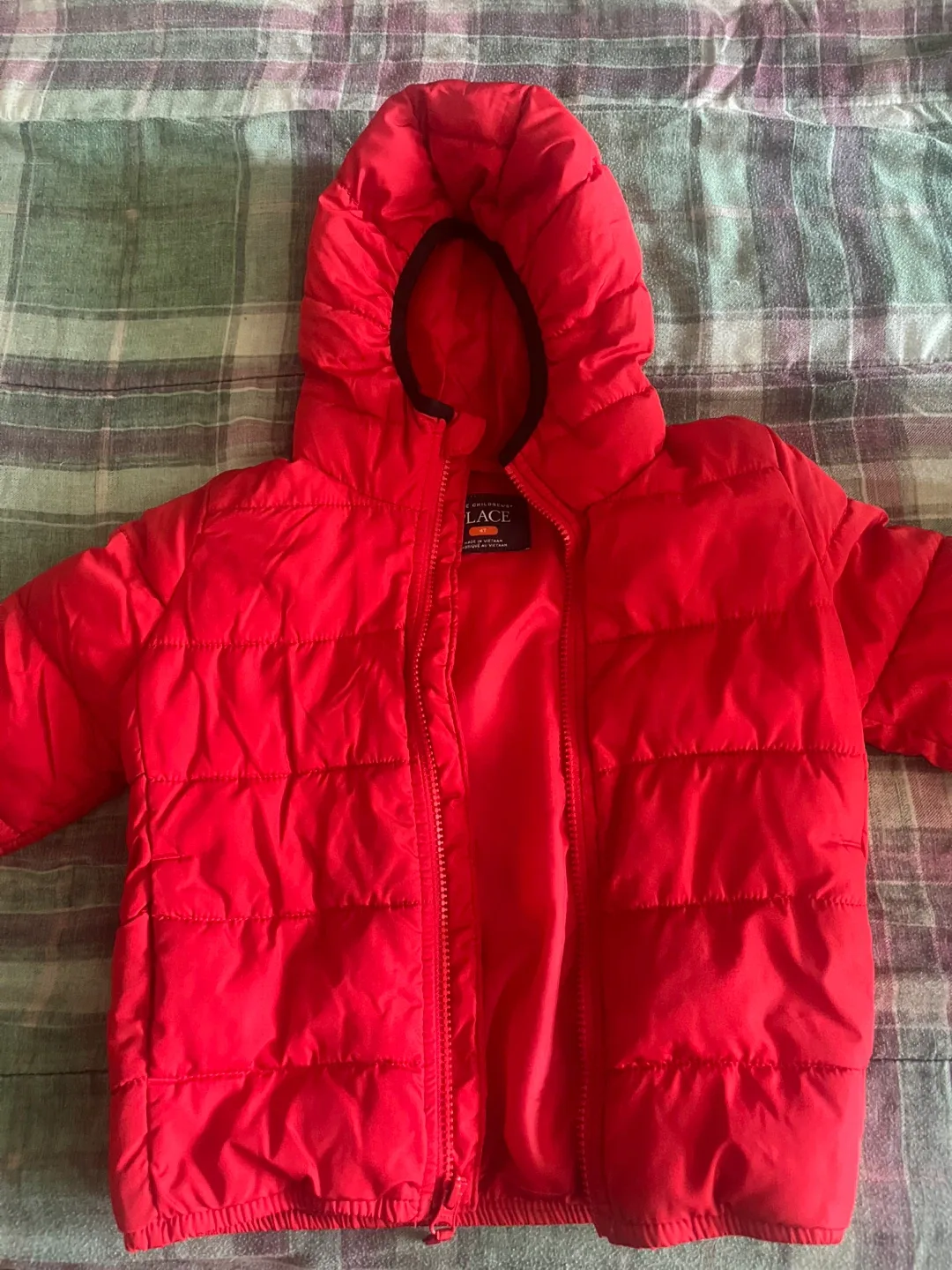 Children's Place Red Puffer Jacket - Size 4T thumbnail