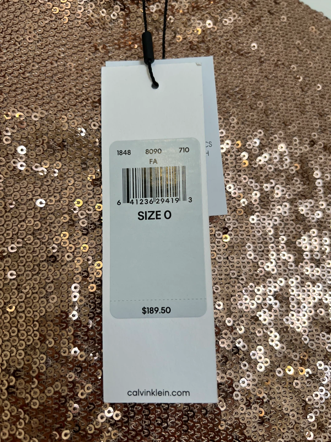 Calvin Klein Sequin Dress - Size 0