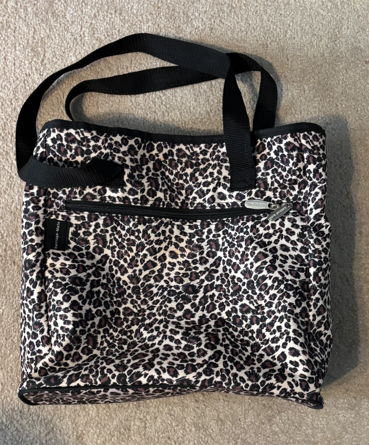 Beautiful Leopard Print Tote Bag by Karrriage-Mate