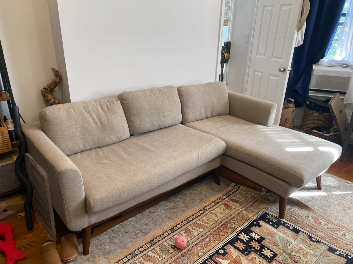 Beige Sectional Sofa - photo 3