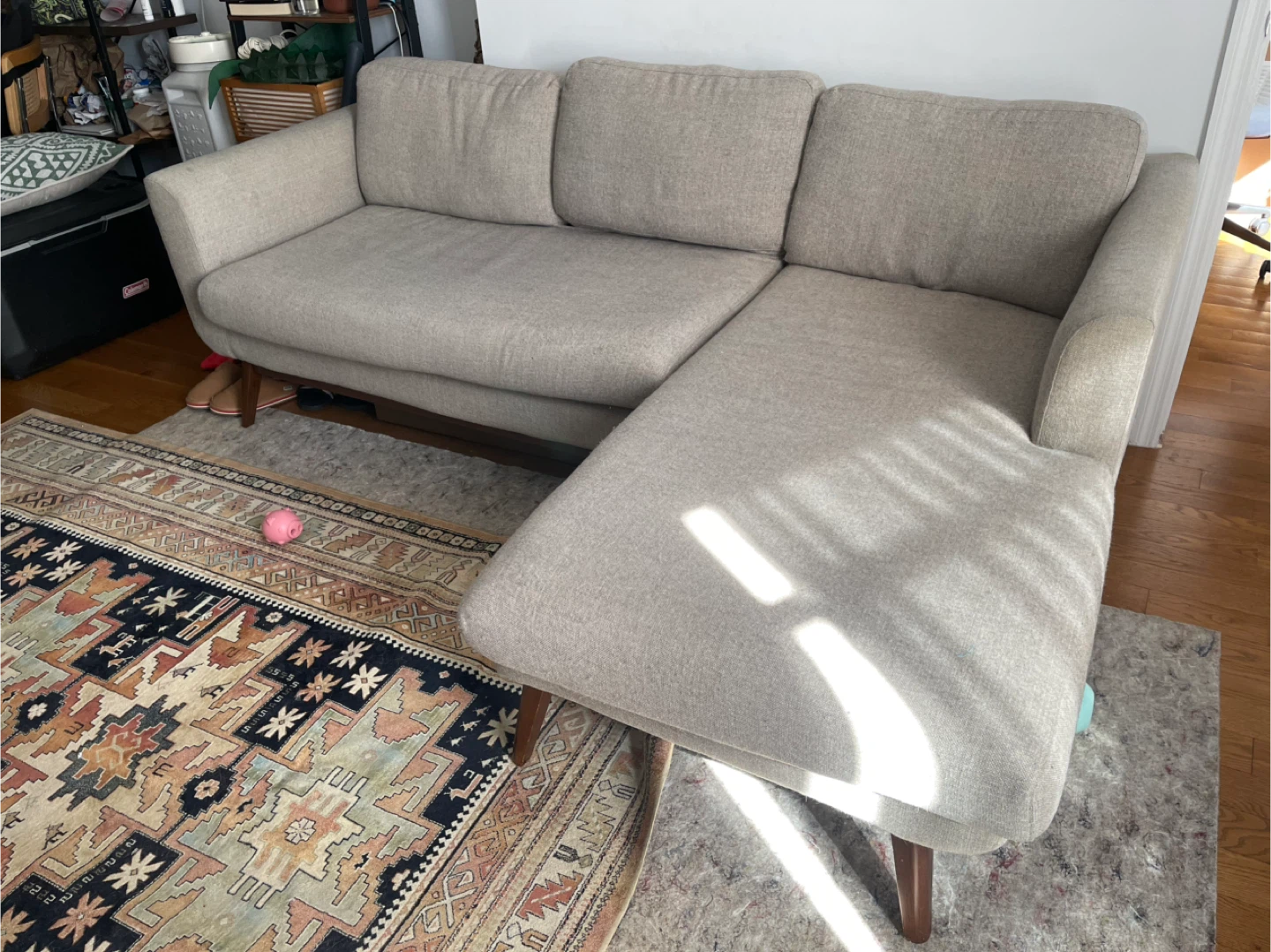 Beige Sectional Sofa - photo 2