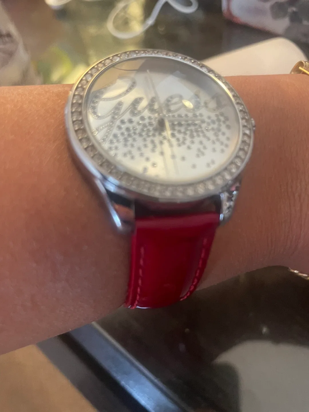 Guess Ladies Watch with Red Band image indicator(2)