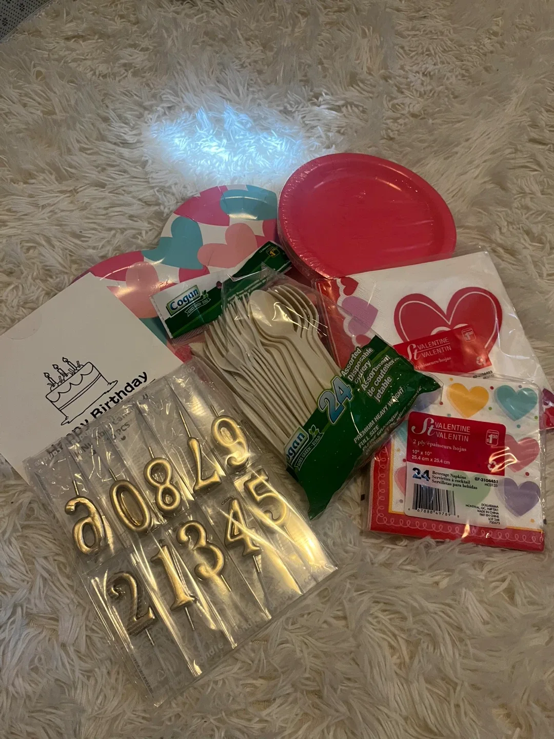 Party Supplies Bundle: Plates, Napkins, Candles thumbnail