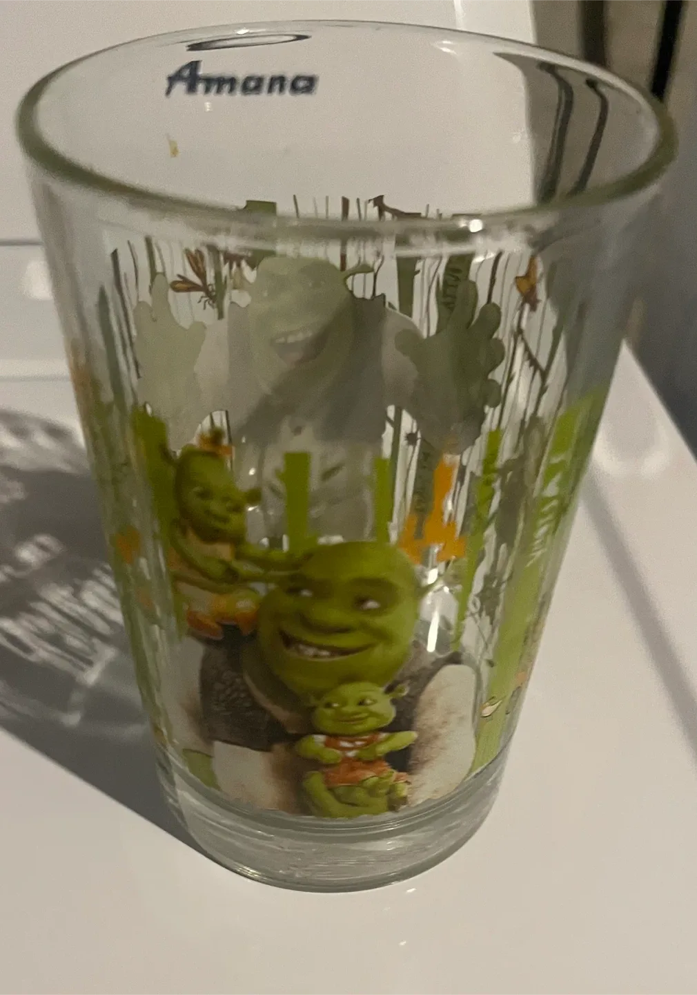 Amana Shrek Glass Cup thumbnail