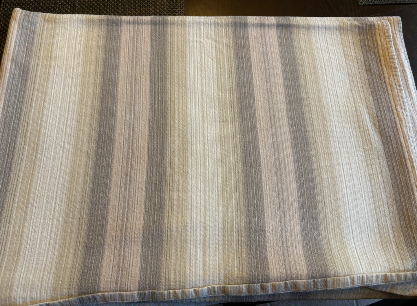 Striped table cloth - Neutral Tones