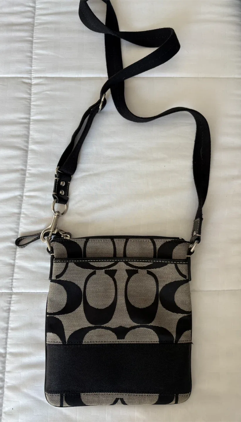 Coach Crossbody Bag - Black/Grey thumbnail