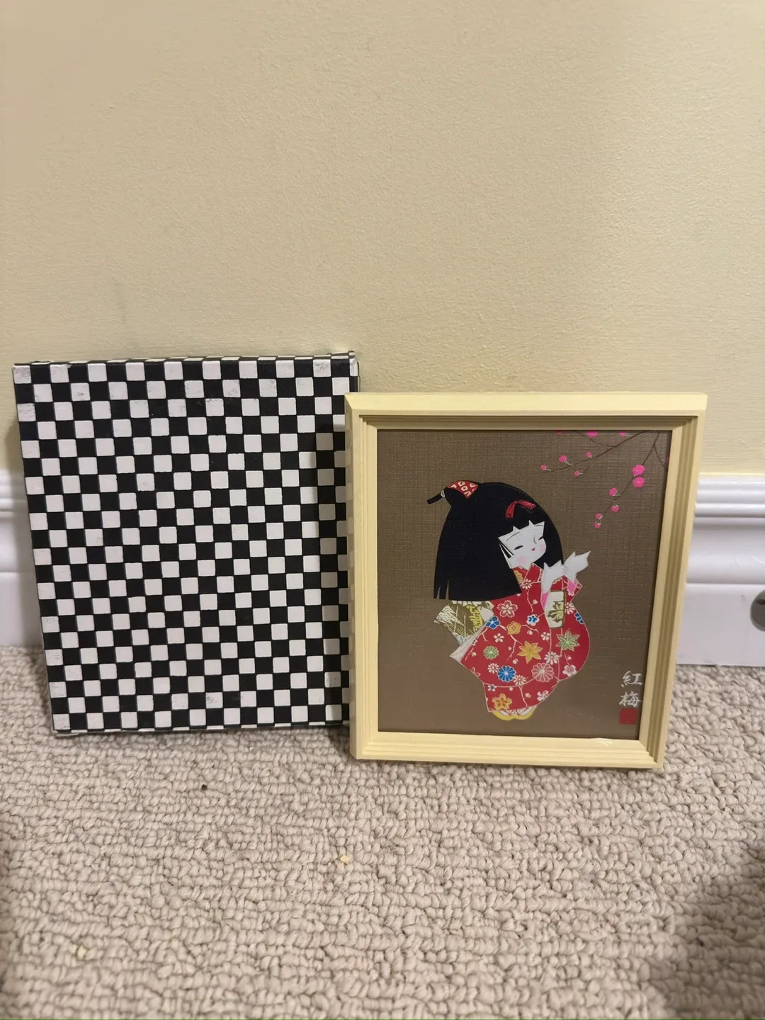 Japanese Kokeshi Doll Framed Art thumbnail