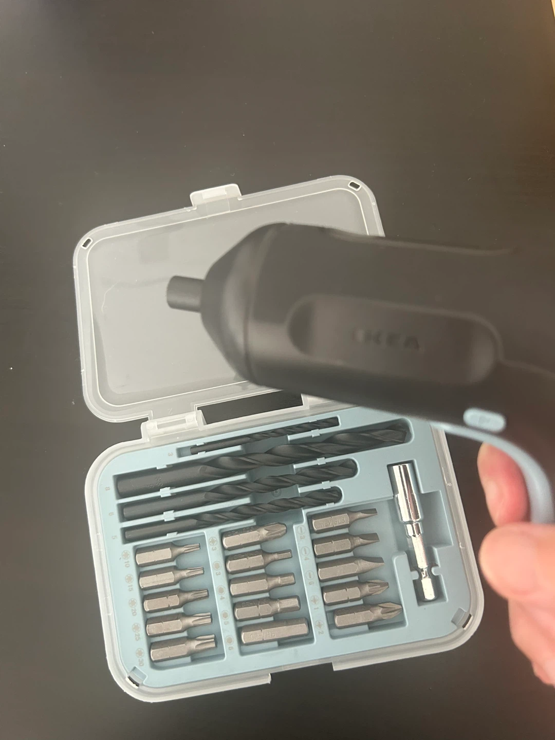 IKEA FIXA Cordless Screwdriver with 22 Bits