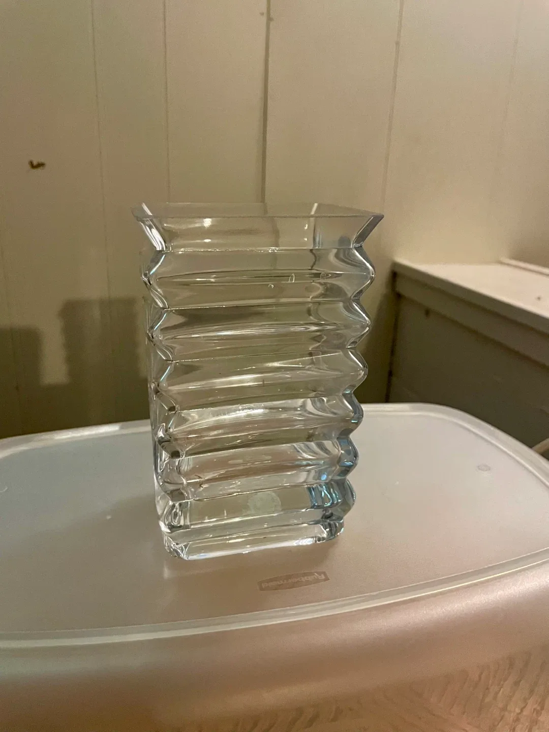 Clear Glass Vase - Modern Design thumbnail