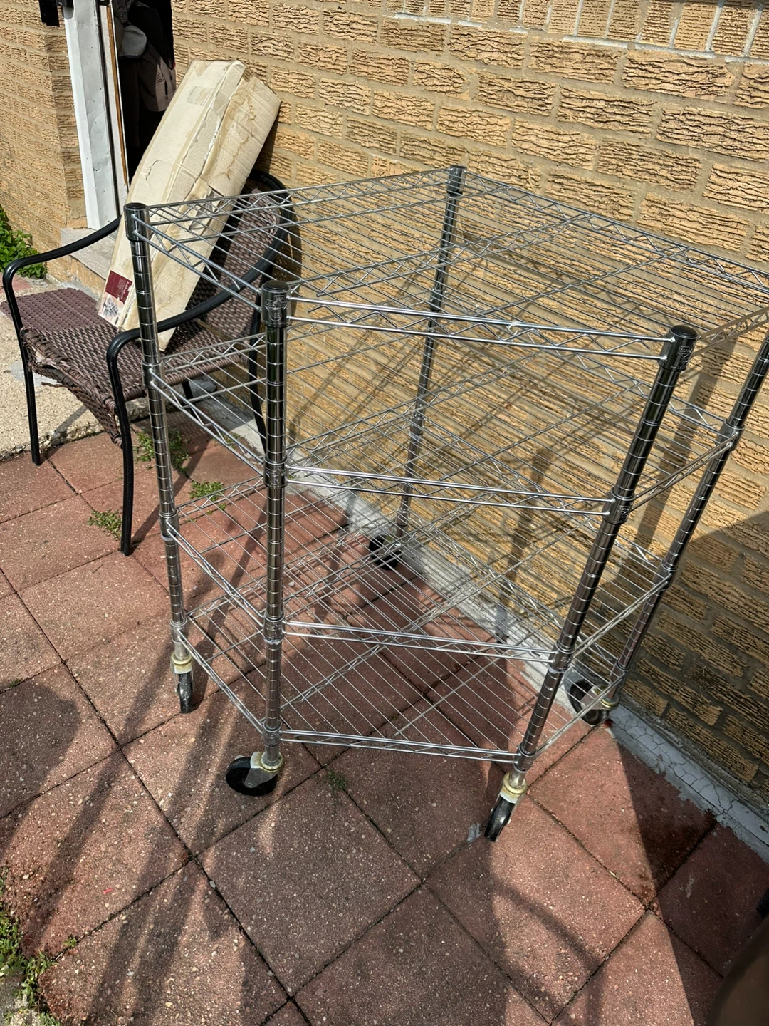 Chrome Wire Shelving Unit, 29" Height - photo 2