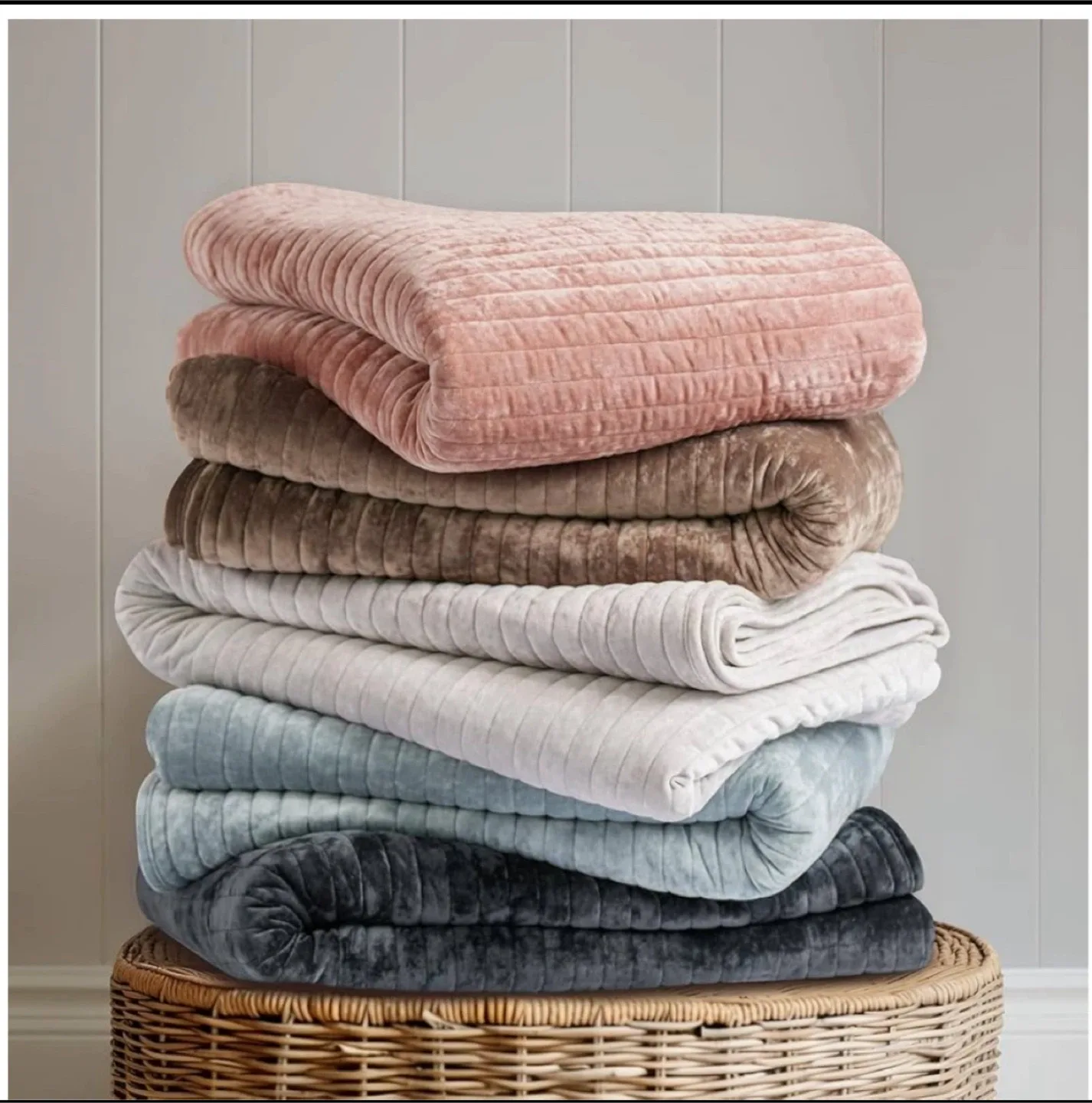 Luxury Velvet Bedspread Blanket image indicator(5)