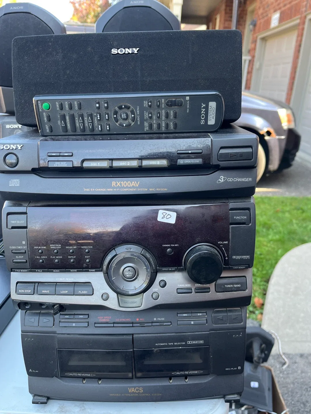 Sony Stereo System RX100AV thumbnail