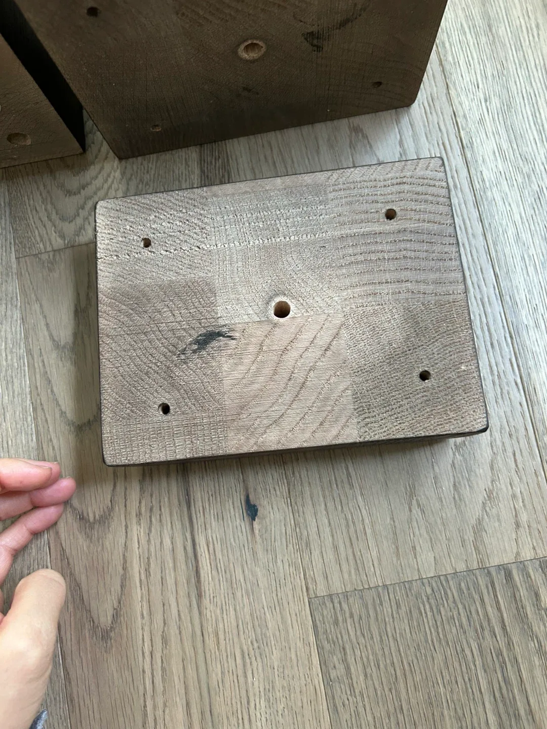 *last call* Restoration Hardware Oak Furniture Risers image indicator(2)