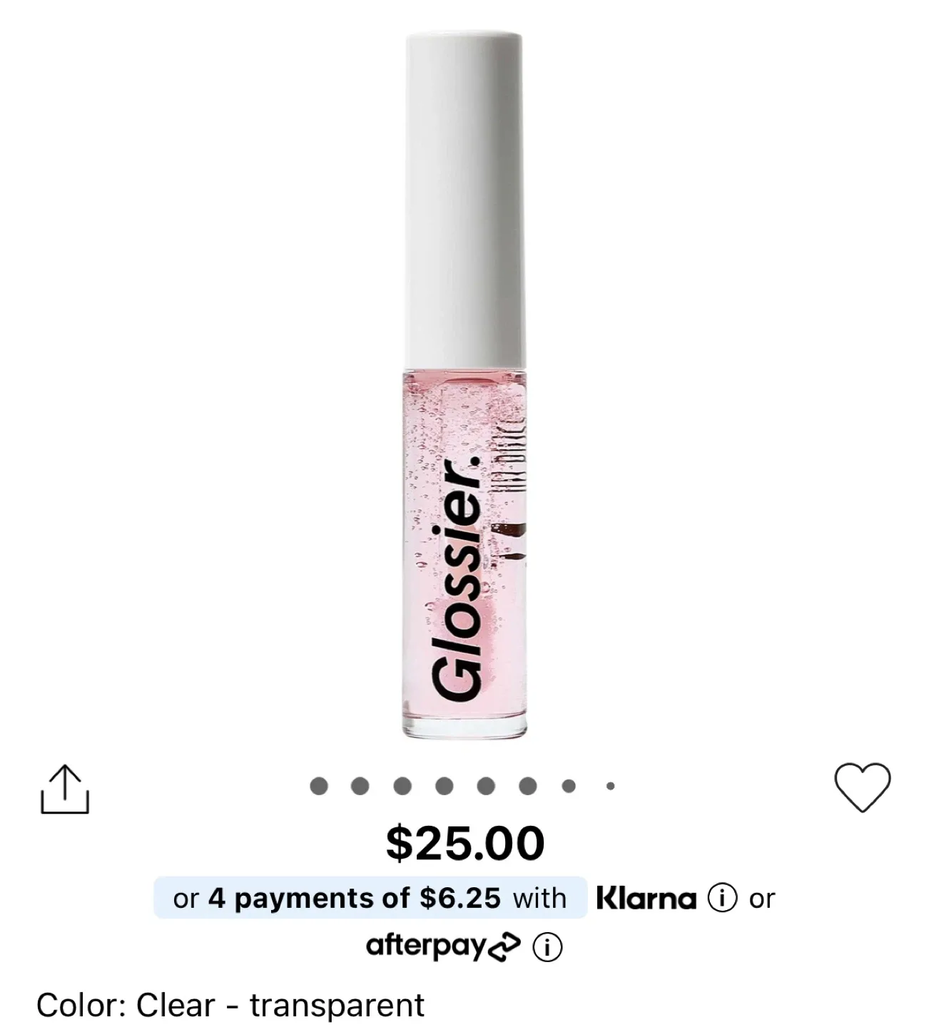 Glossier Lip Gloss - Clear/Transparent image indicator(2)