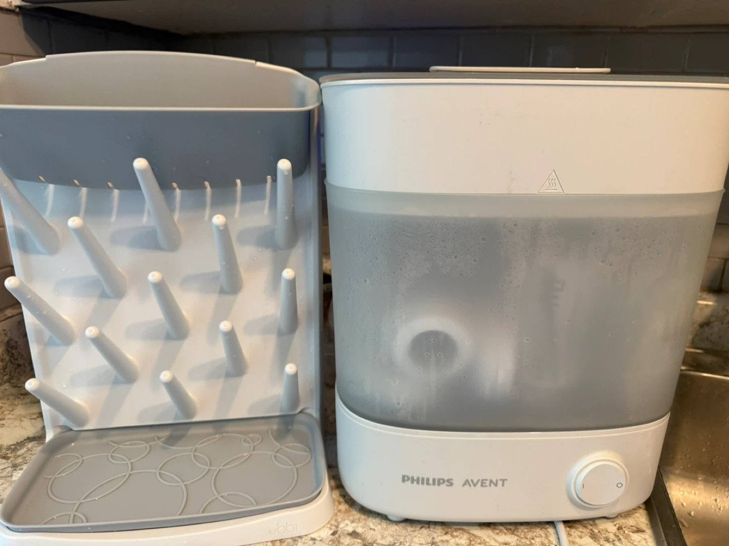 Philips Avent Bottle Sterilizer & Ubbi Drying Rack