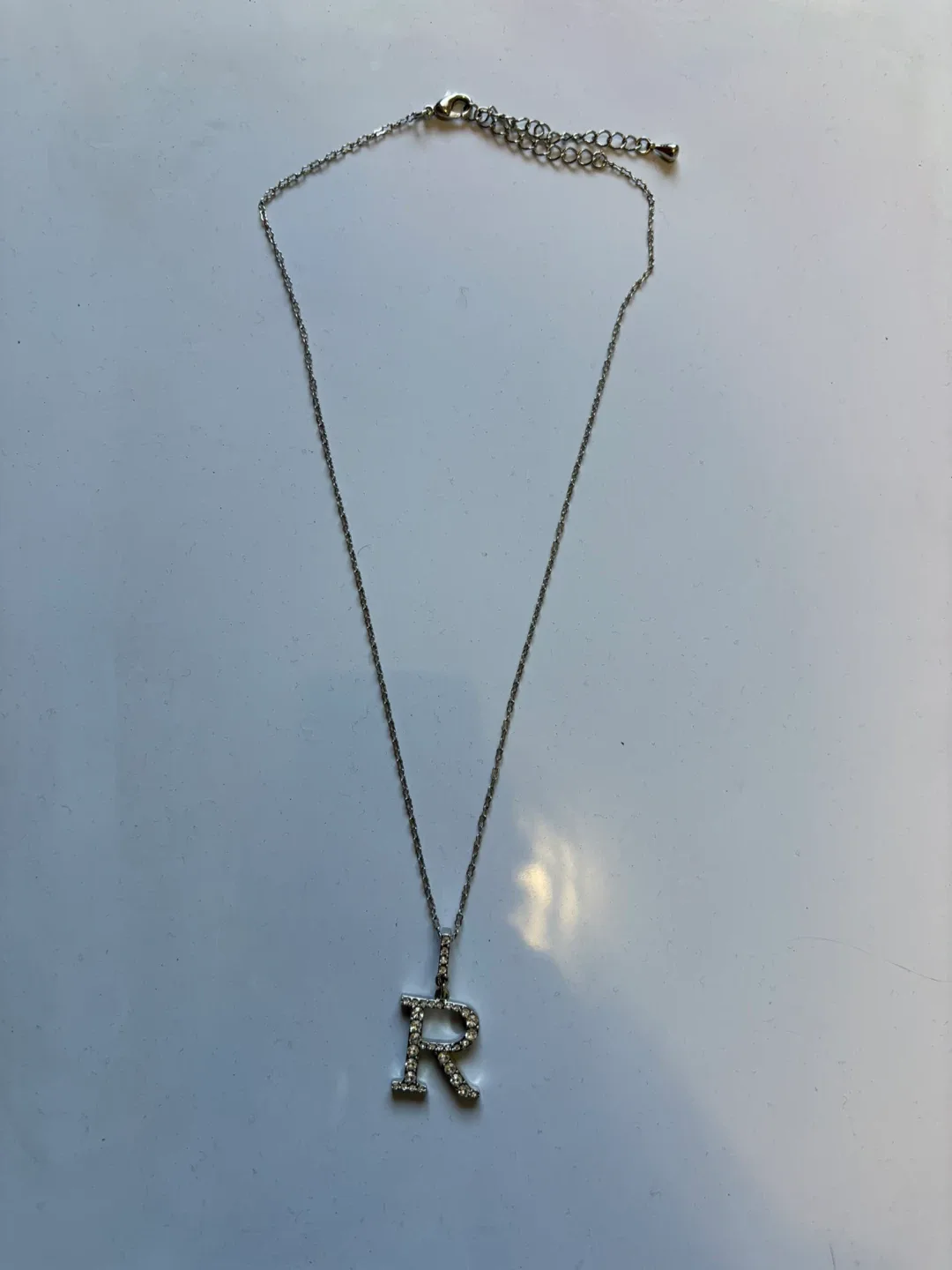 Silver Initial 'R' Necklace thumbnail