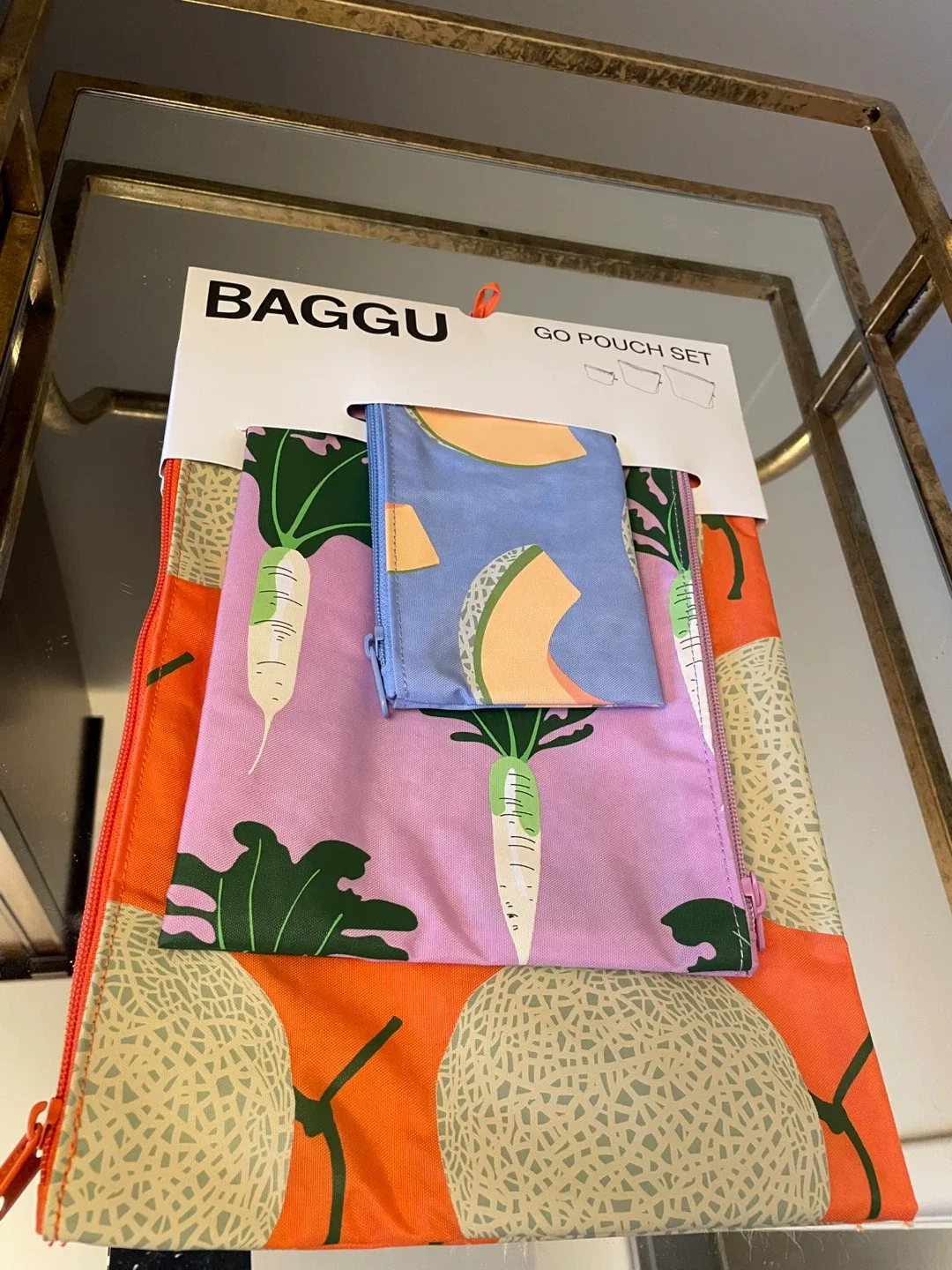 BAGGU Go Pouch Set - Japanese Produce NEW thumbnail