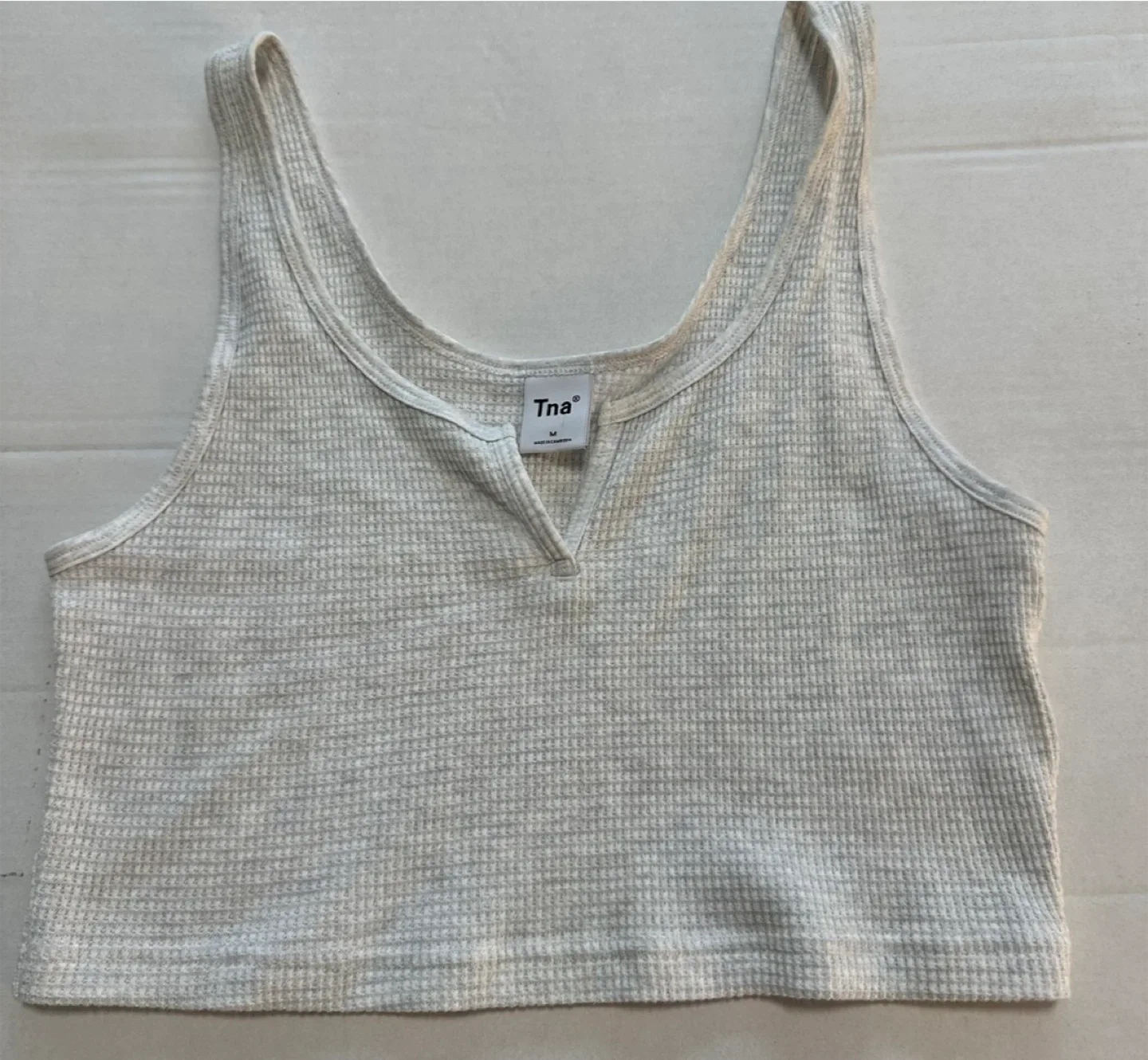 Tna Waffle Tank Top - Size M thumbnail