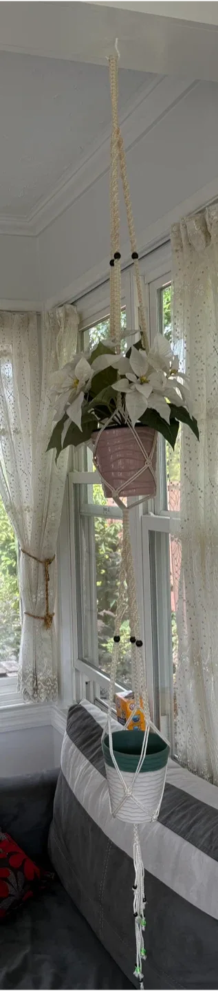 Double Macrame Plant Hanger image indicator(4)