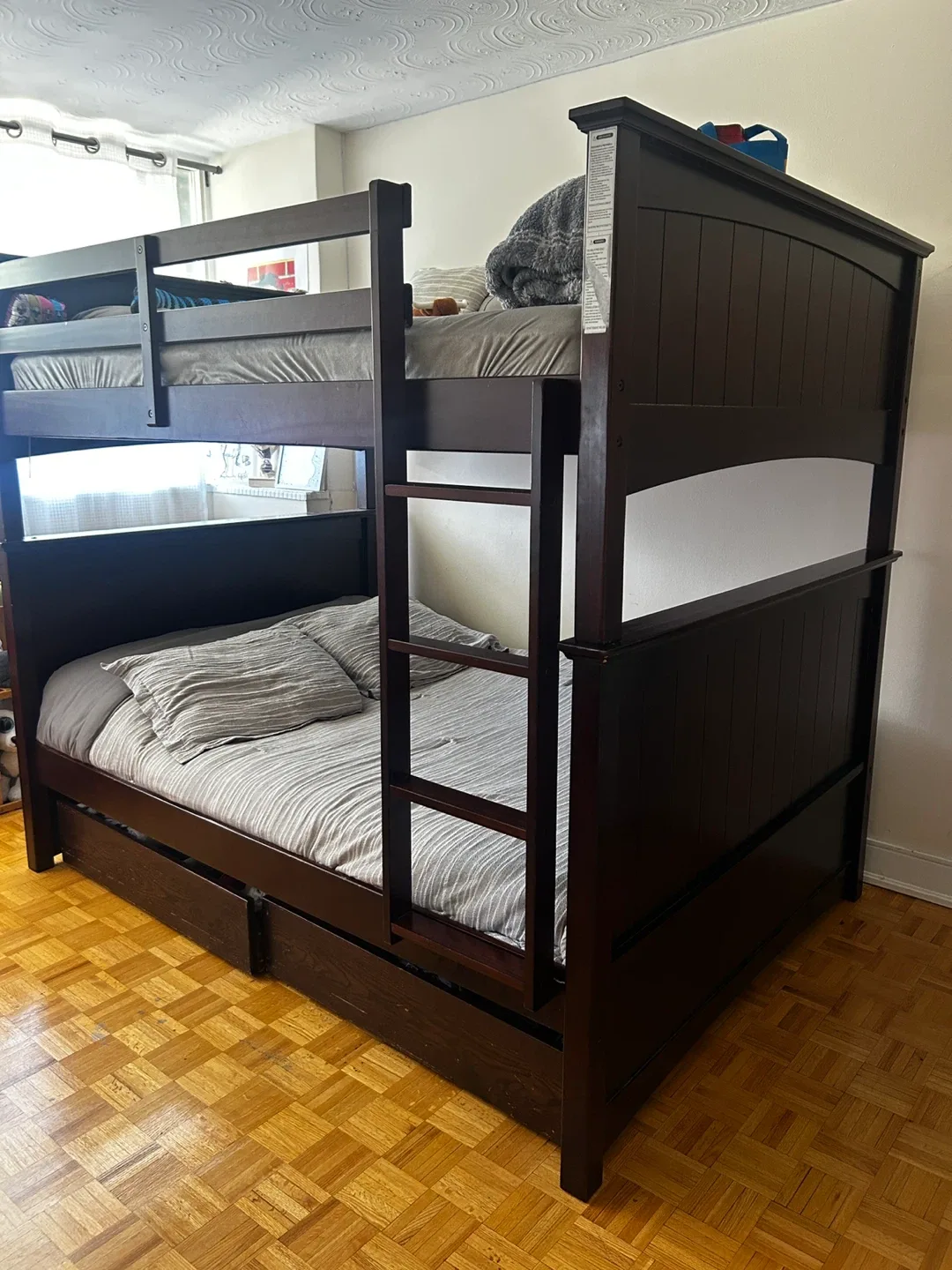 Tyler Full Over Full Bunk Bed – Espresso (Solid Wood) image indicator(2)