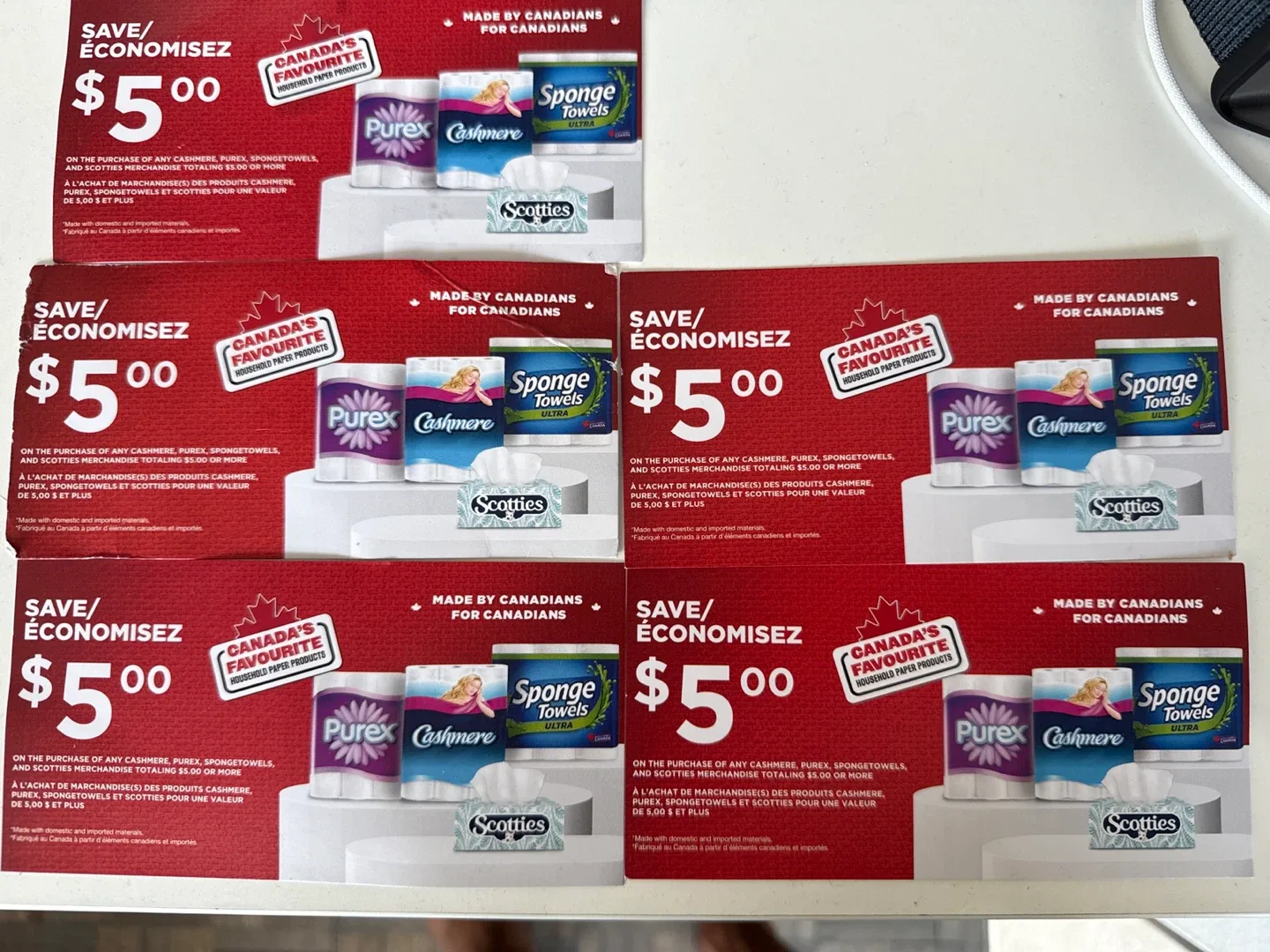 $5 off Cashmere, Purex, SpongeTowels, Scotties thumbnail