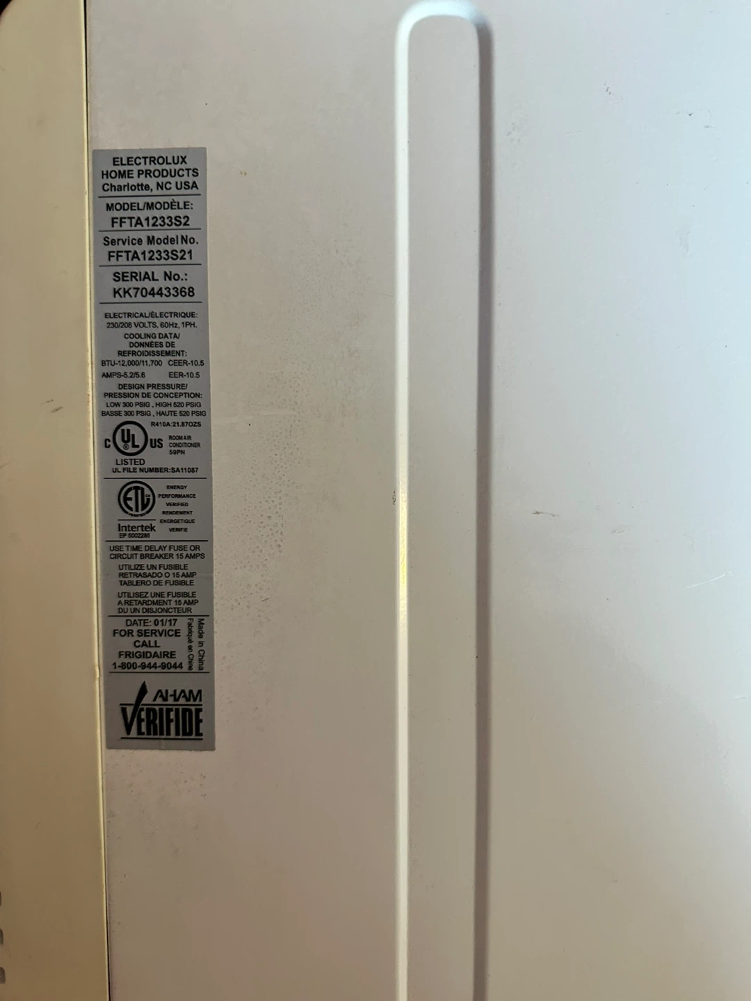 Frigidaire Through the Wall Room Air Conditioner - photo 3