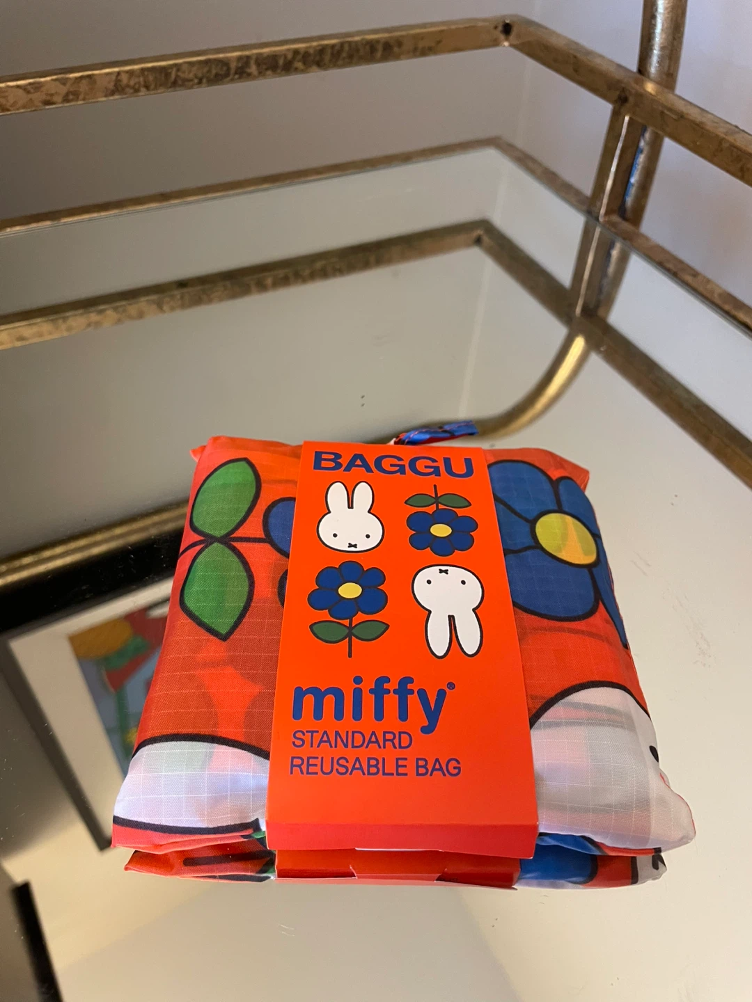 BAGGU Miffy Standard Reusable Bag Flower NEW