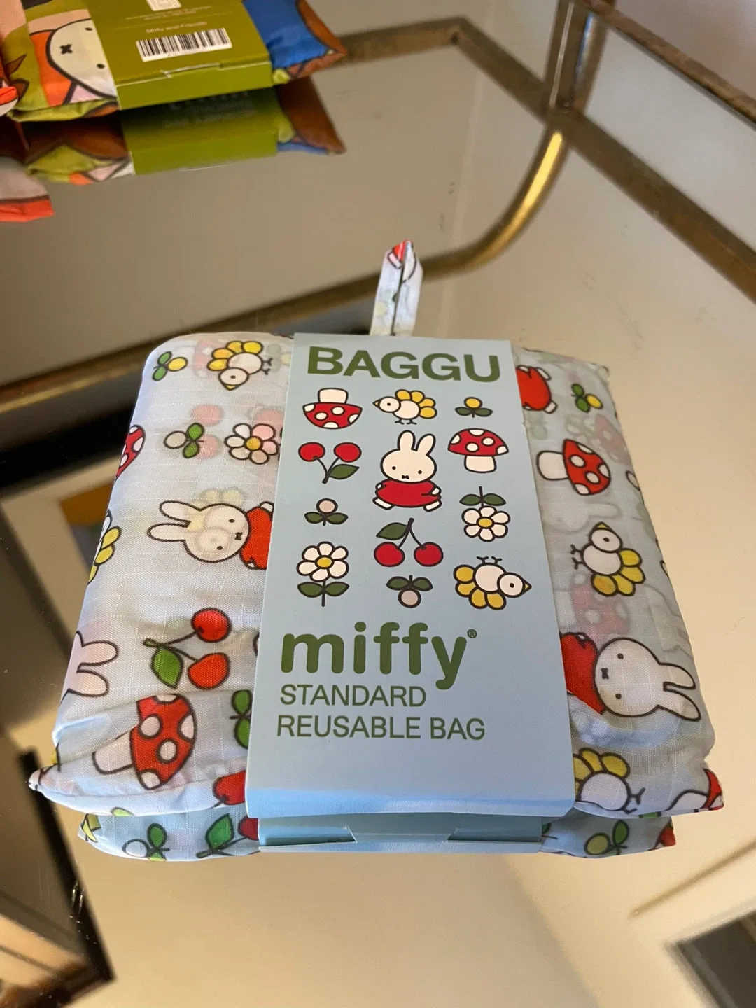BAGGU Miffy Standard Reusable Bag - garden friends NEW thumbnail