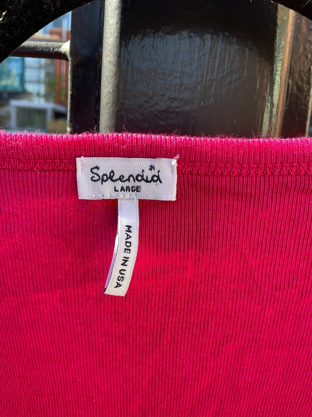 Splendid Pink Long Sleeve Top - Size Large