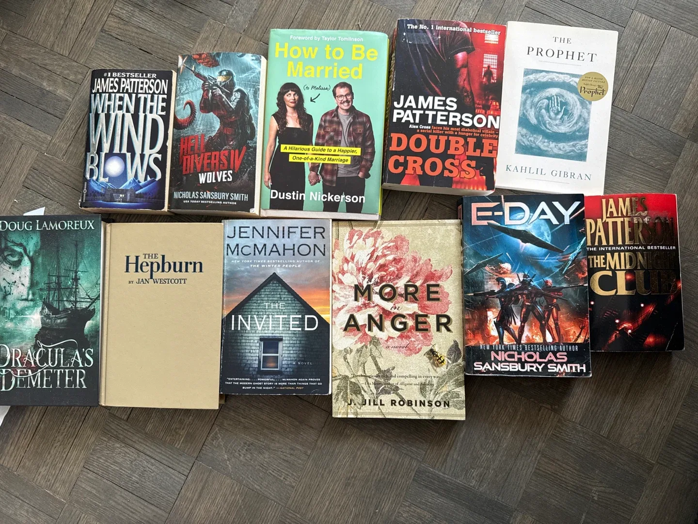 Mixed Lot of 9 Books: Patterson, McMahon, and More!